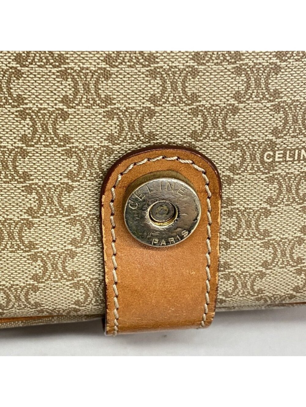 Celine Shoulder Bag Macadam Beige Gold - Picture 10 of 10
